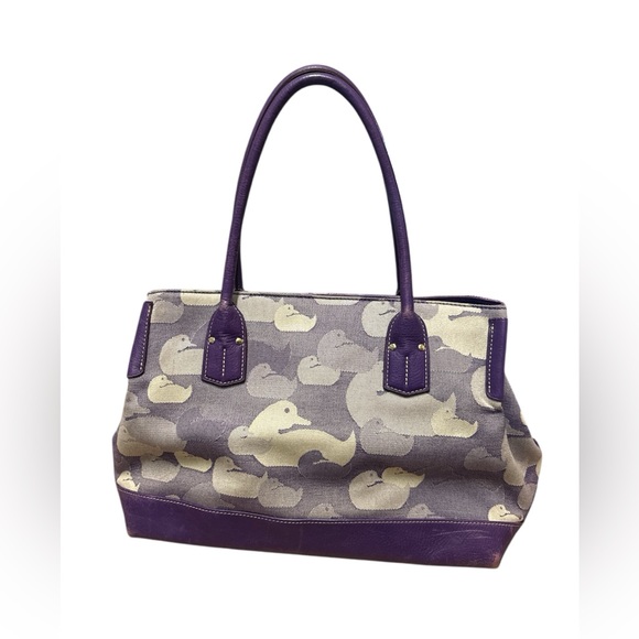 Dooney & Bourke Purple Tote Bag - Picture 2 of 8